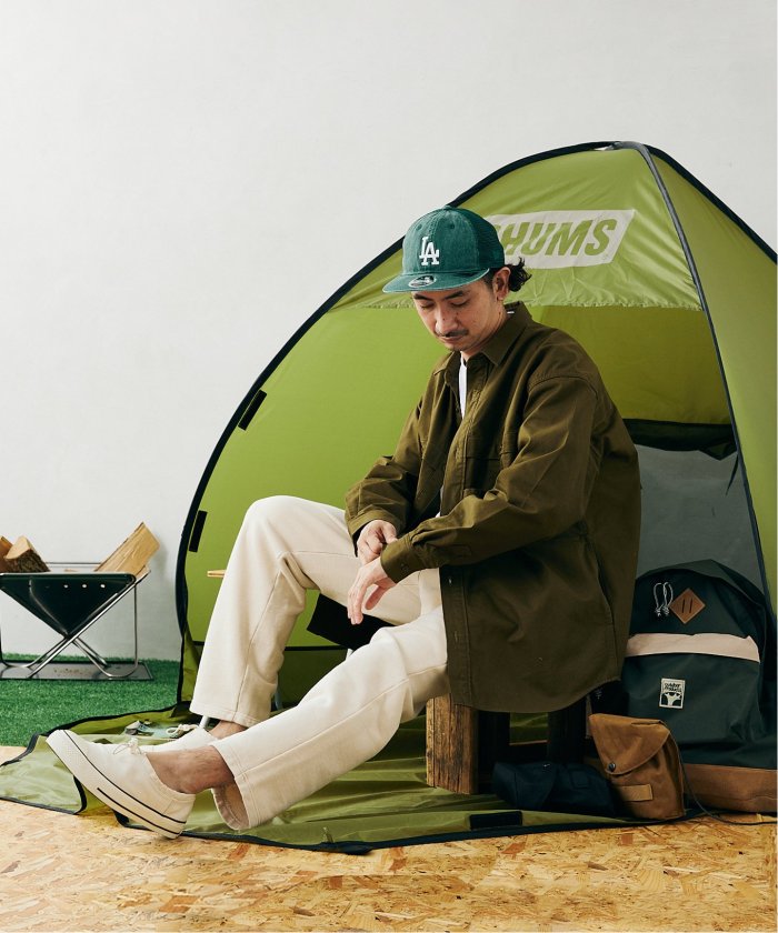 テムをⅩ 【CHUMS 新品 POP UP SUNSHADE × ARMY TWILL ンドとして