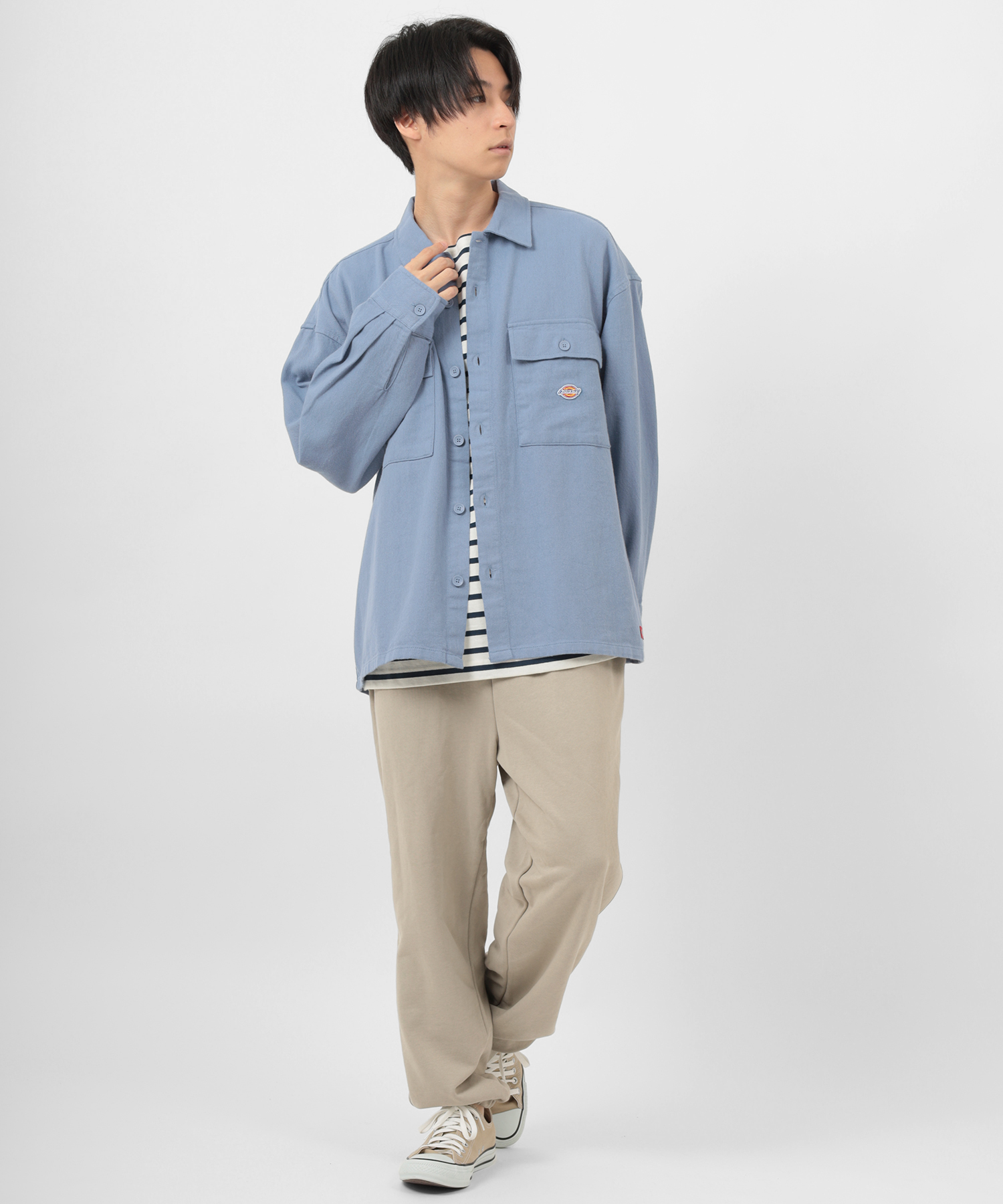 Dickies/ディッキーズ】 オーバーサイズ ツイルワークシャツ/ CPO 