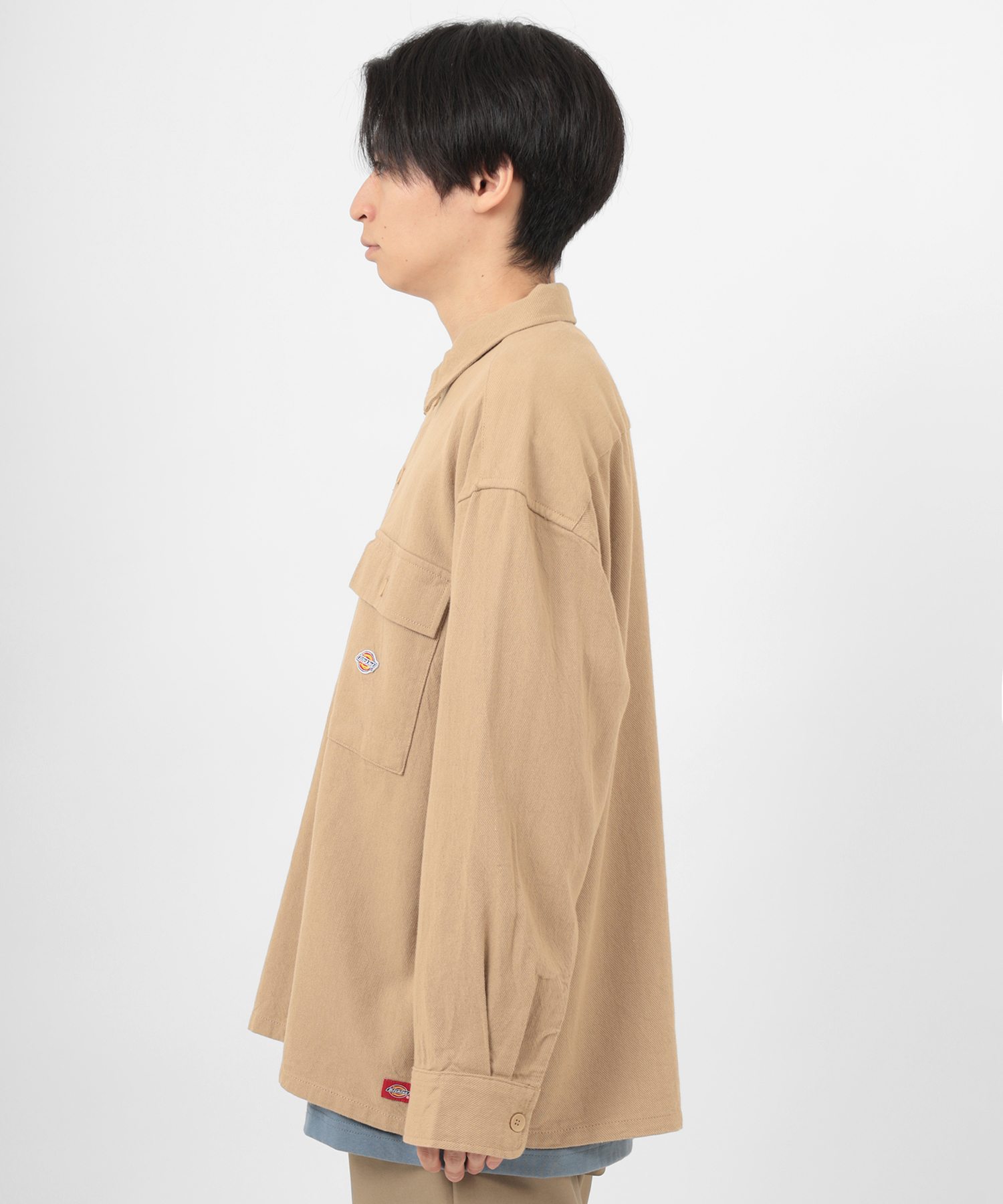 Dickies/ディッキーズ】 オーバーサイズ ツイルワークシャツ Dickies/ディッキーズ】 オーバーサイズ ツイルワークシャツ
