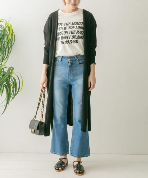 セール】ロングニットトッパーカーディガン(504678191 セール】ロングニットトッパーカーディガン(504678191