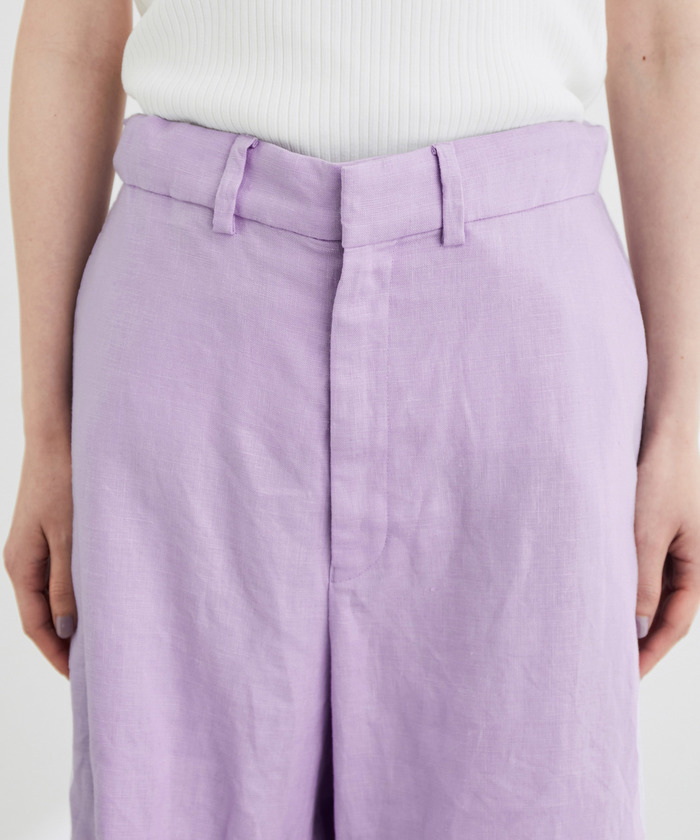 セール】〈SHARE CLOSETシリーズ〉リネンドロストハーフパンツ