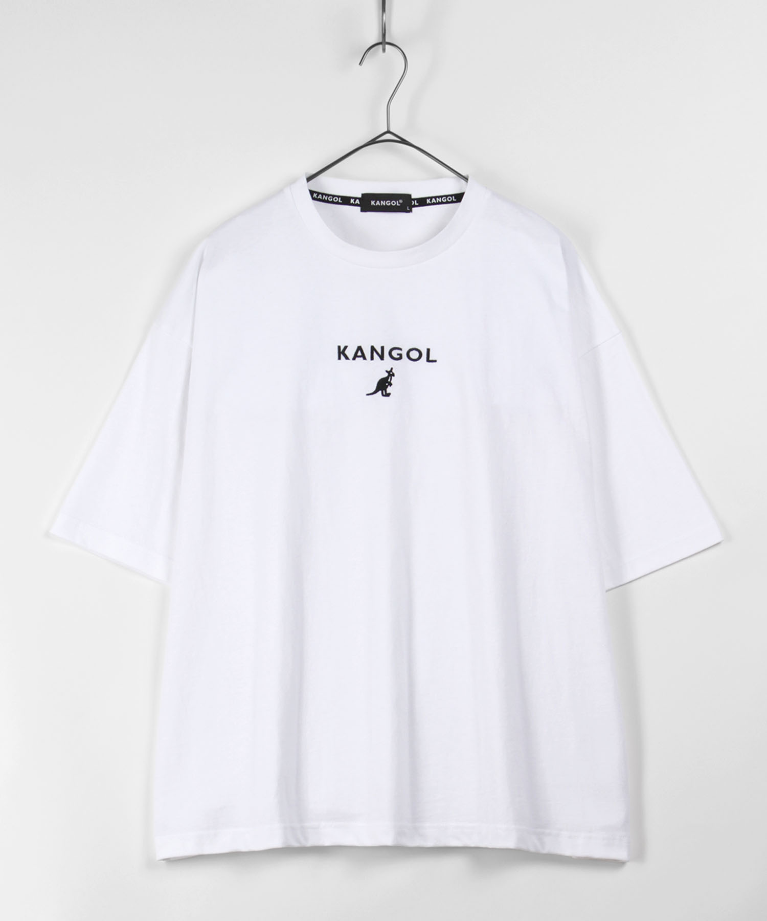 KANGOL/カンゴール】ワンポイント ブランドロゴ刺繍Tシャツ ビッグ 