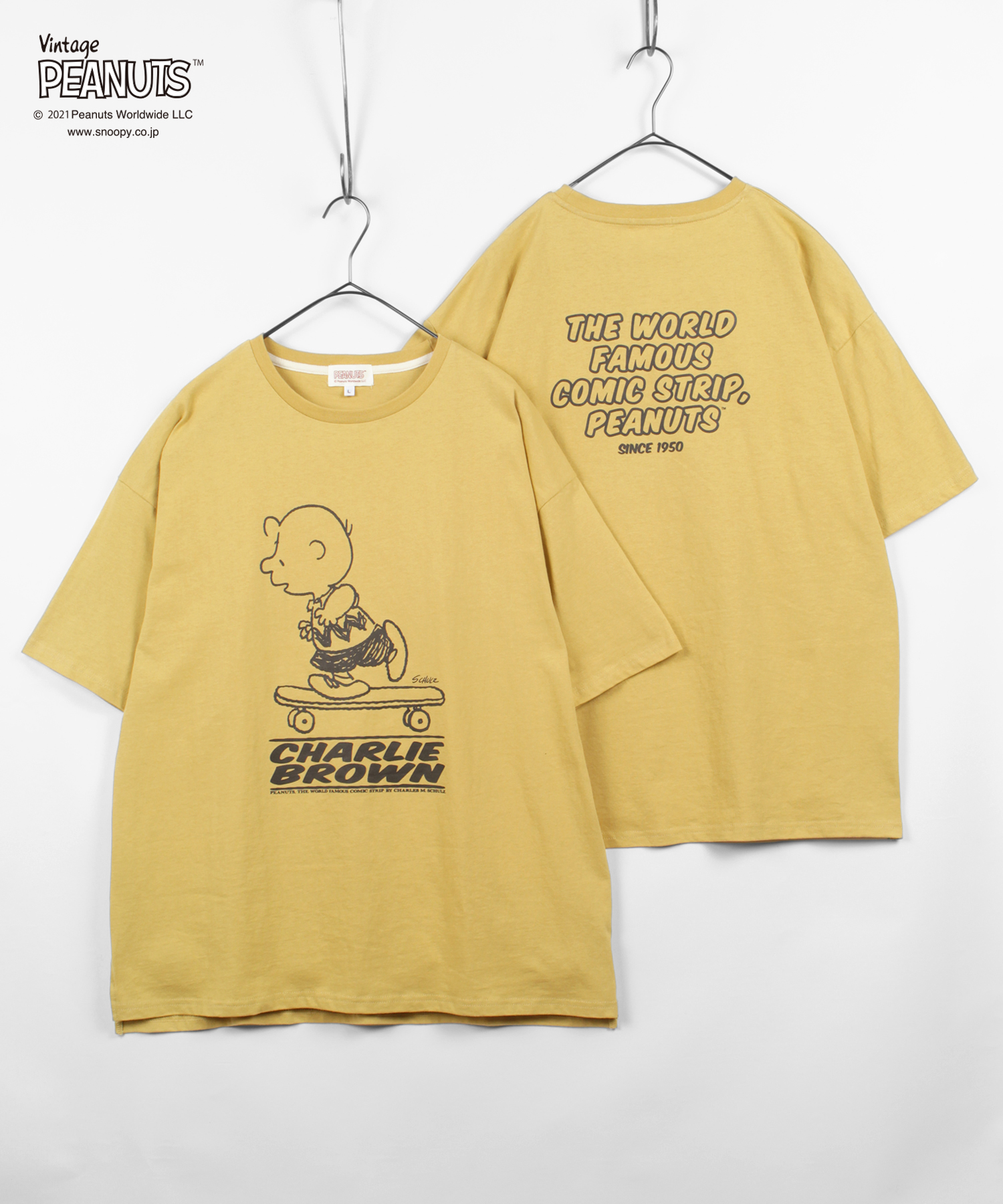 PEANUTS/ピーナッツ】スヌーピー ビッグシルエット プリント半袖T ...