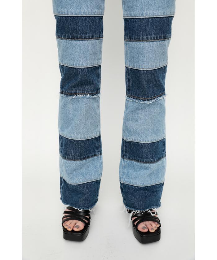 セール 50%OFF】PATCH WORK FLARE パンツ(504678675) | スライ セール 50%OFF】PATCH WORK FLARE パンツ(504678675) | スライ