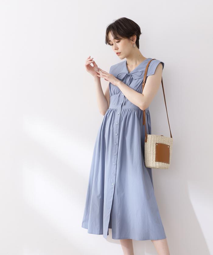 セール 60%OFF】ビッグカーブカラーワンピース《S Size Line
