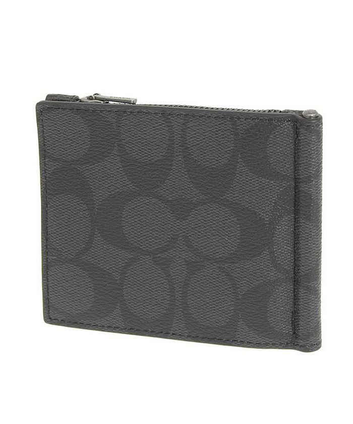 Coach コーチ MONEY CLIP ZIP WALLET マネークリップ メンズ マネー