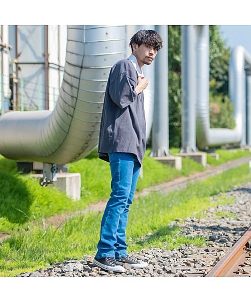 Cavaria ストレッチフレアデニムパンツ メンズ ブランド 大人 ファッション ジーンズ ジーパン Gパン ボトムス ストレッチ フレアパンツ ブーツカット キャバリア Cavaria D Fashion