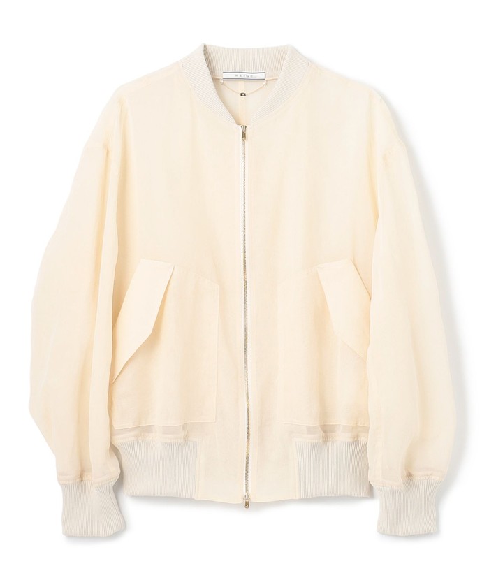 ベイジ　BEIGE シアーブルゾン　ジャケット S－size】AMOUS / シアーブルゾン(504681303) | ベイジ，(BEIGE