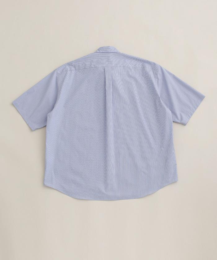 クーポン】【セール 50%OFF】LB.01/ストライプ レギュラーカラーハーフ