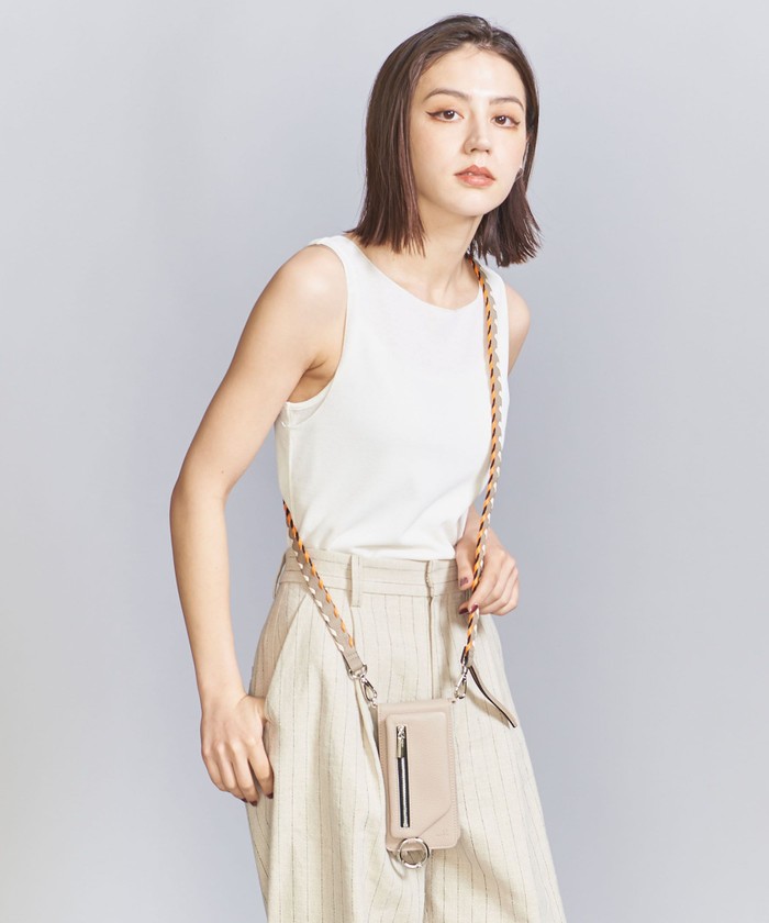 BEAUTY&amp;YOUTH UNITED ARROWS - 新品　ajew デザインカラーショルダーBLUE×BEIGE  ストラップ AJEW＞デザインカラーストラップ（スマホグッズ）｜ajew