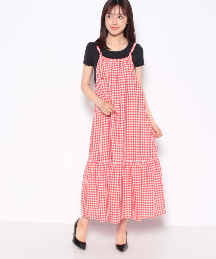 セール 48%OFF】ギンガムチェックのストラップジャンパー セール 48%OFF】ギンガムチェックのストラップジャンパー