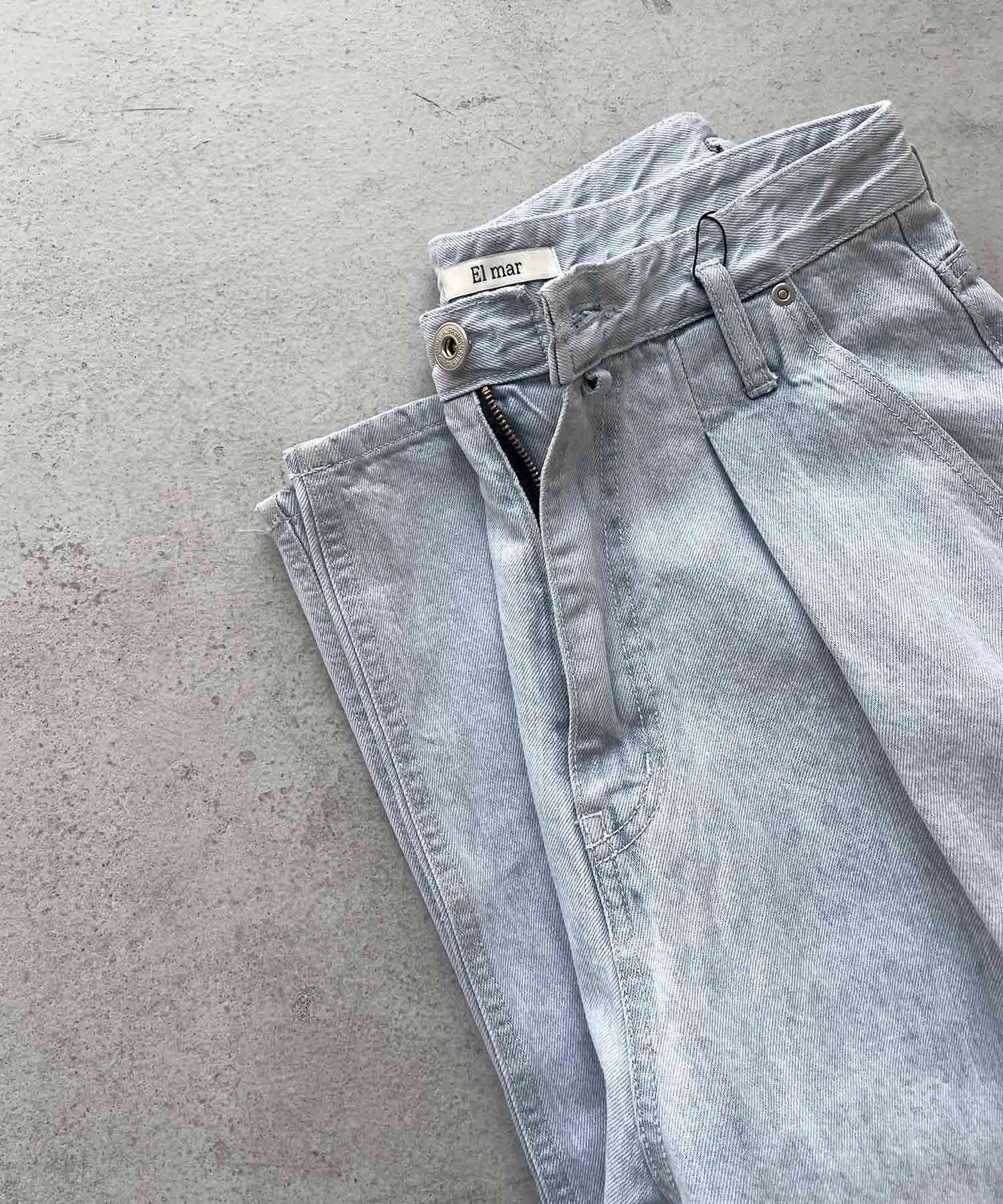 ぱぐ キャナルジーン エルマール ワイドタックデニムパンツ キャナルジーン CANAL JEAN El mar(エルマール)ワイドタック