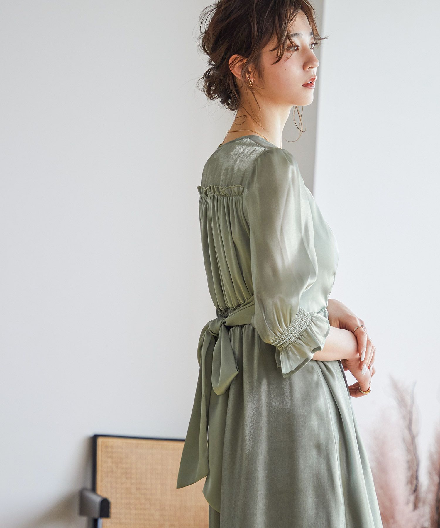 ♡新品♡manianienna リボンベアワンピース リンクコーデ】ライトオンスデニムワンピース（ワンピース