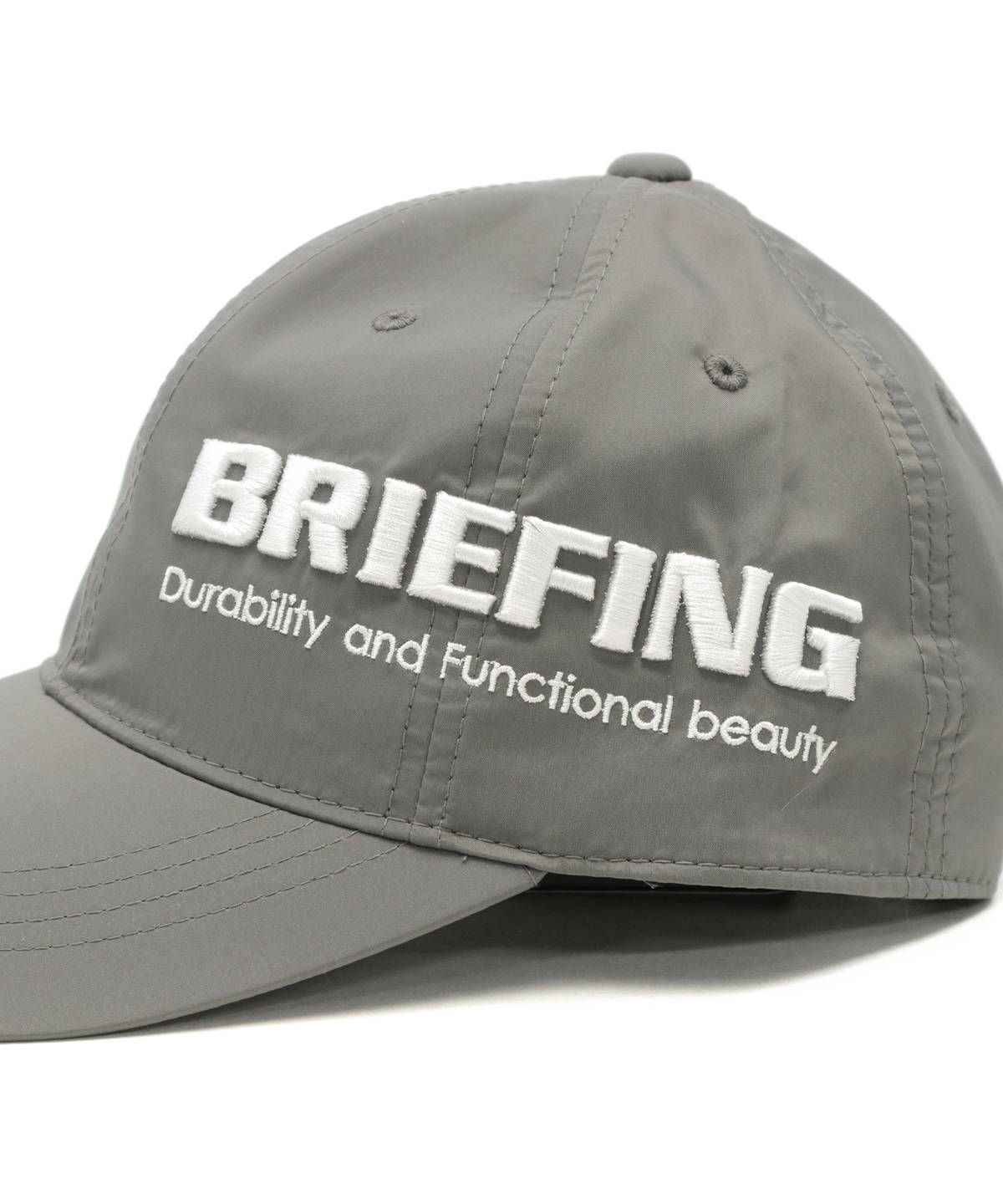BRIEFING GOLF ブリーフィング キャップ 黒×白 ロゴワッペン