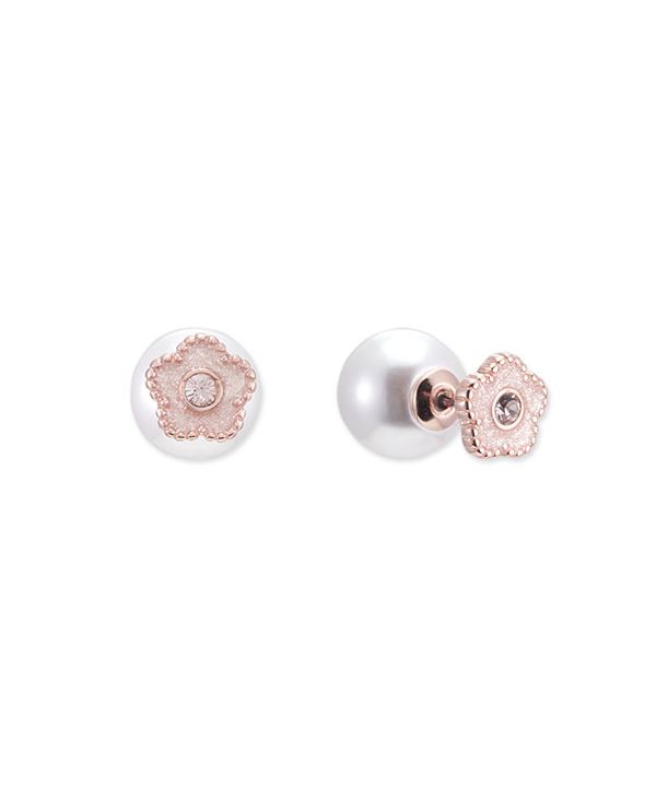 マリークワント MARY QUANT ラメエポビジューデイジー ピアス