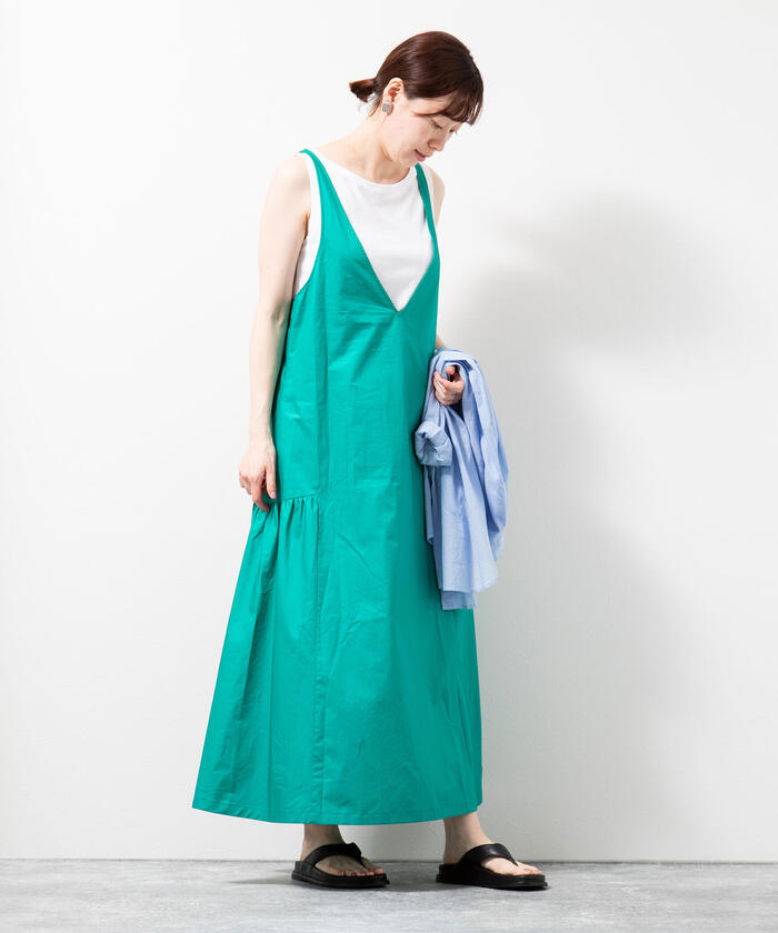 Decembermay ワンピース セール 50%OFF】タイプライター・ギャザーキャミワンピース