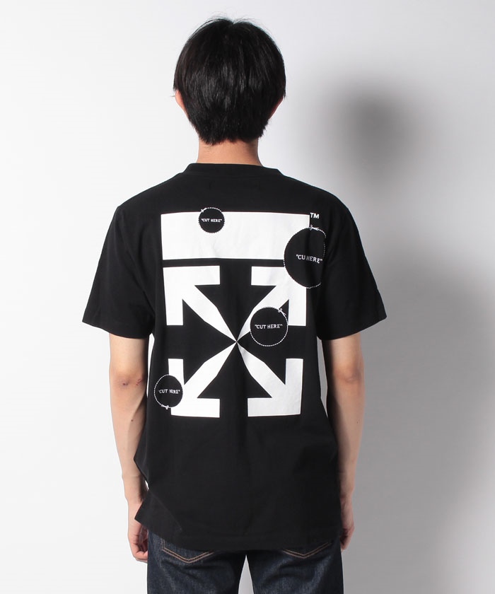 セール】【メンズ】【OFF WHITE】オフホワイト OMAA027F20FAB009 SLIM オフィシャル通販サイト ロゴ Tシャツワンピース【Lサイズ】 Off-White ひざ丈ワンピース