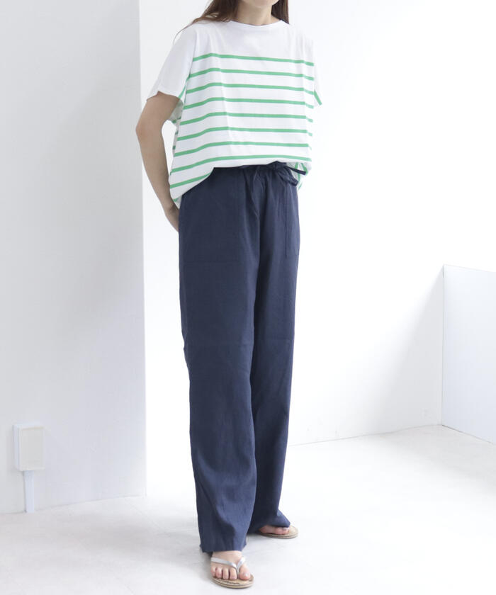 jujudhau ギャザーパンツ　リネン生地 jujudhau ギャザーパンツ リネン生地 レディース＊Linen ya