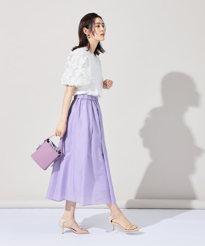 NOLLEY'S sophi  フォーマルスカート クーポン】【セール 30%OFF】ナチュラルオーガンジーギャザー