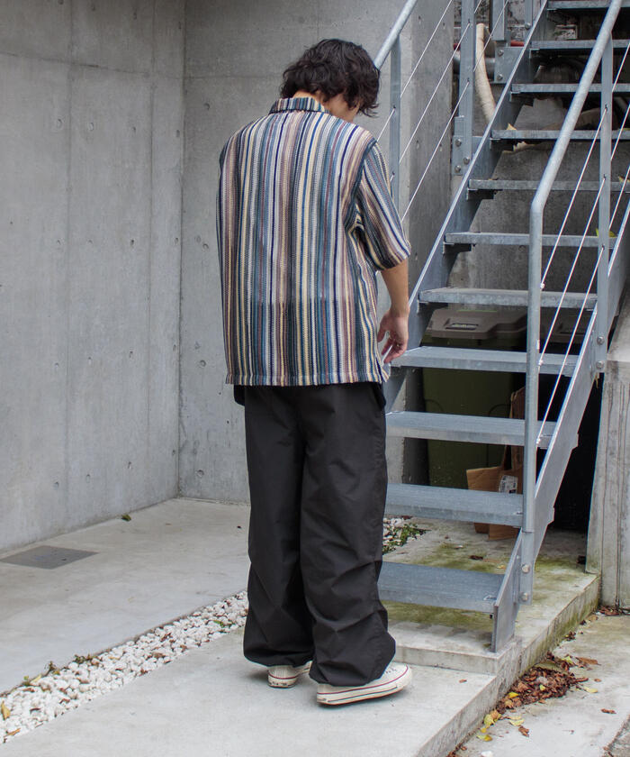 【ベータ】ストライプ シャツ カーディガン グレー (L) 異素材 日本製 美品 楽天市場】ストライプシャツ / TOBILA (トビラ) コットン