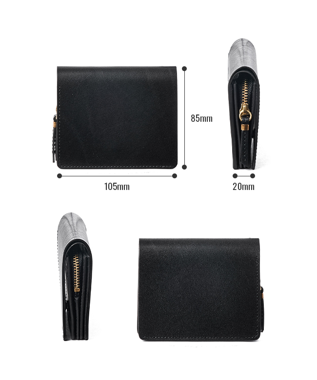 SLOW スロウ　ハービー　三つ折り財布　ブラック ハービー 最大51%☆8/18まで スロウ 財布 SLOW 三つ折り財布 box