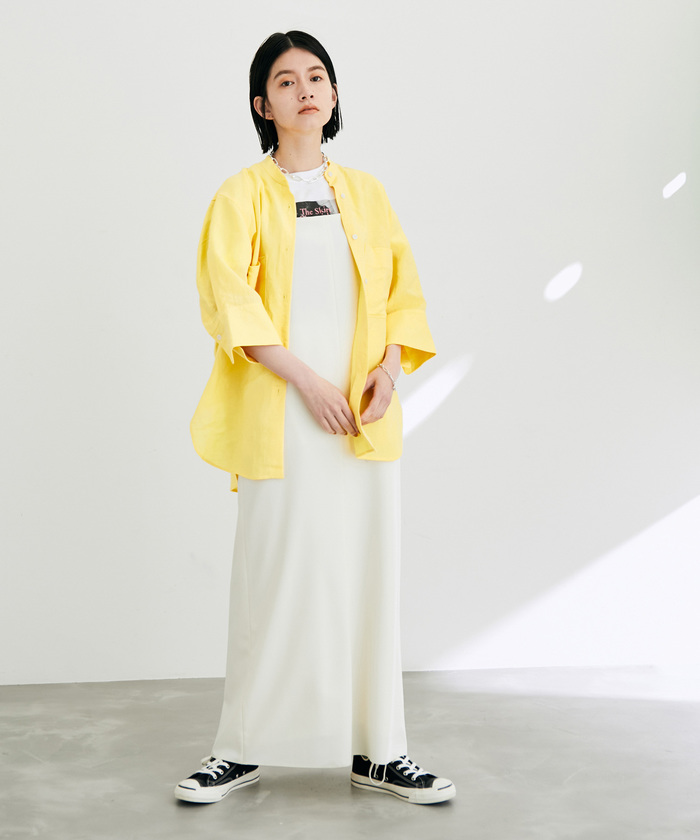 セール】【一部直営店舗・WEB限定】リネンワイドスリーブシャツ