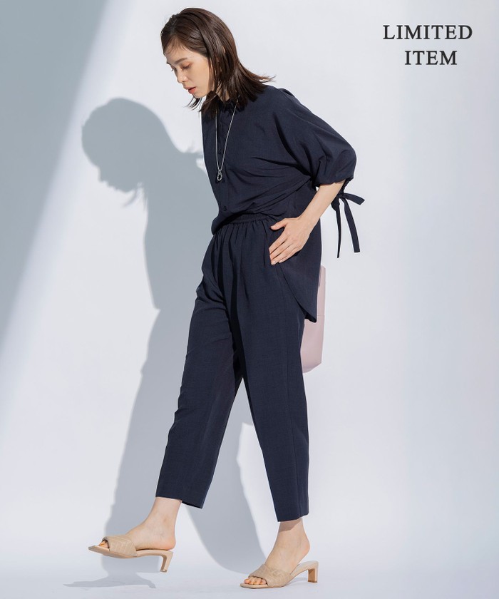 【GUMZZI】長袖ブラウス×パンツセットアップto28630 セール】【WEB限定】ブラウスパンツ セットアップ(504690243