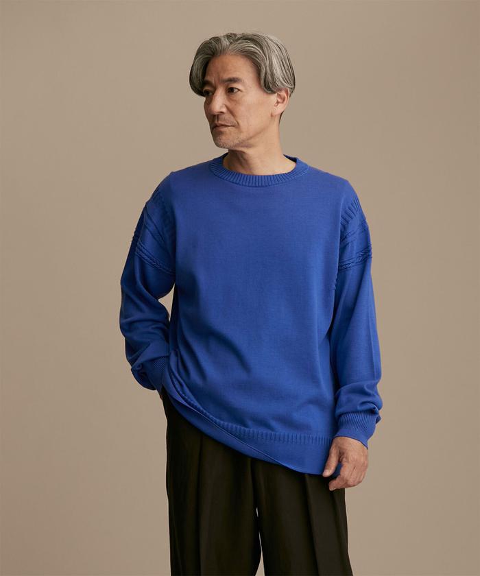 セール 70%OFF】LB.01/シーアイランドコットンクルーネックニット