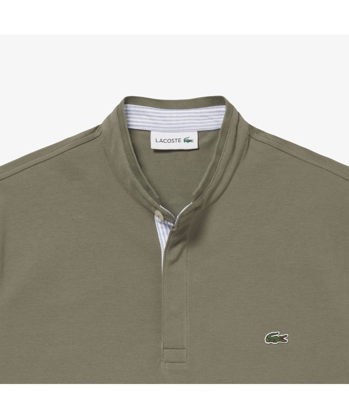 ラコステ 別注 スタンドカラー ポロシャツ 白 5 日本L相当 LACOSTE ポロシャツ / ラコステ 別注 メンズ : ZOZOTOWN Yahoo