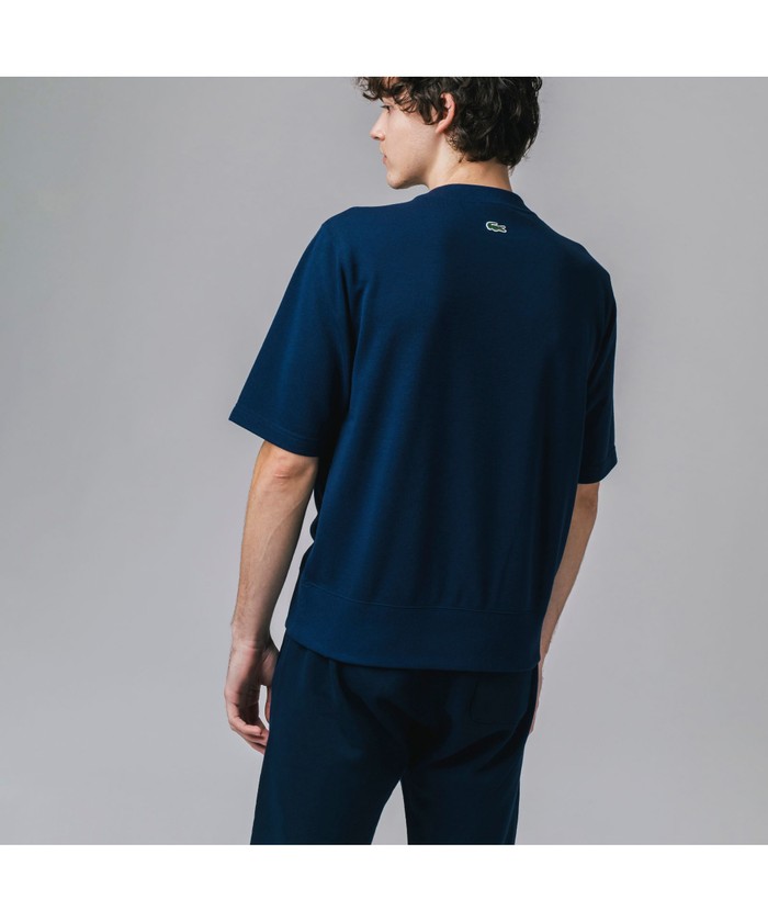 LACOSTE オーバーサイズ ブラック スウェット34 オーバーサイズクルーネックスウェット SF5614L - ラコステ