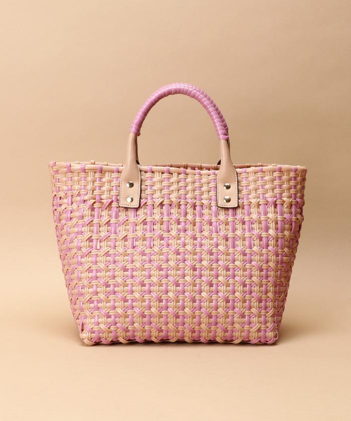 美品☆希少カラー☆サマンサタバサ デラックス カゴバッグ