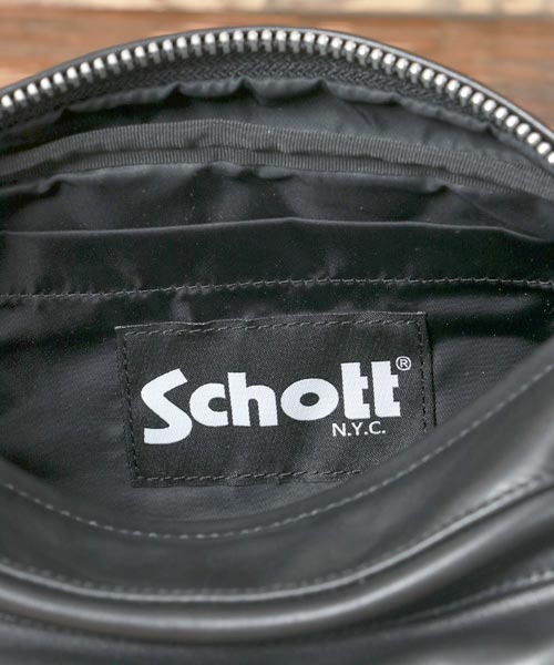 クーポン】【Schott/ショット】ライダース レザーボディーバッグ クーポン】【Schott/ショット】ライダース レザーボディーバッグ