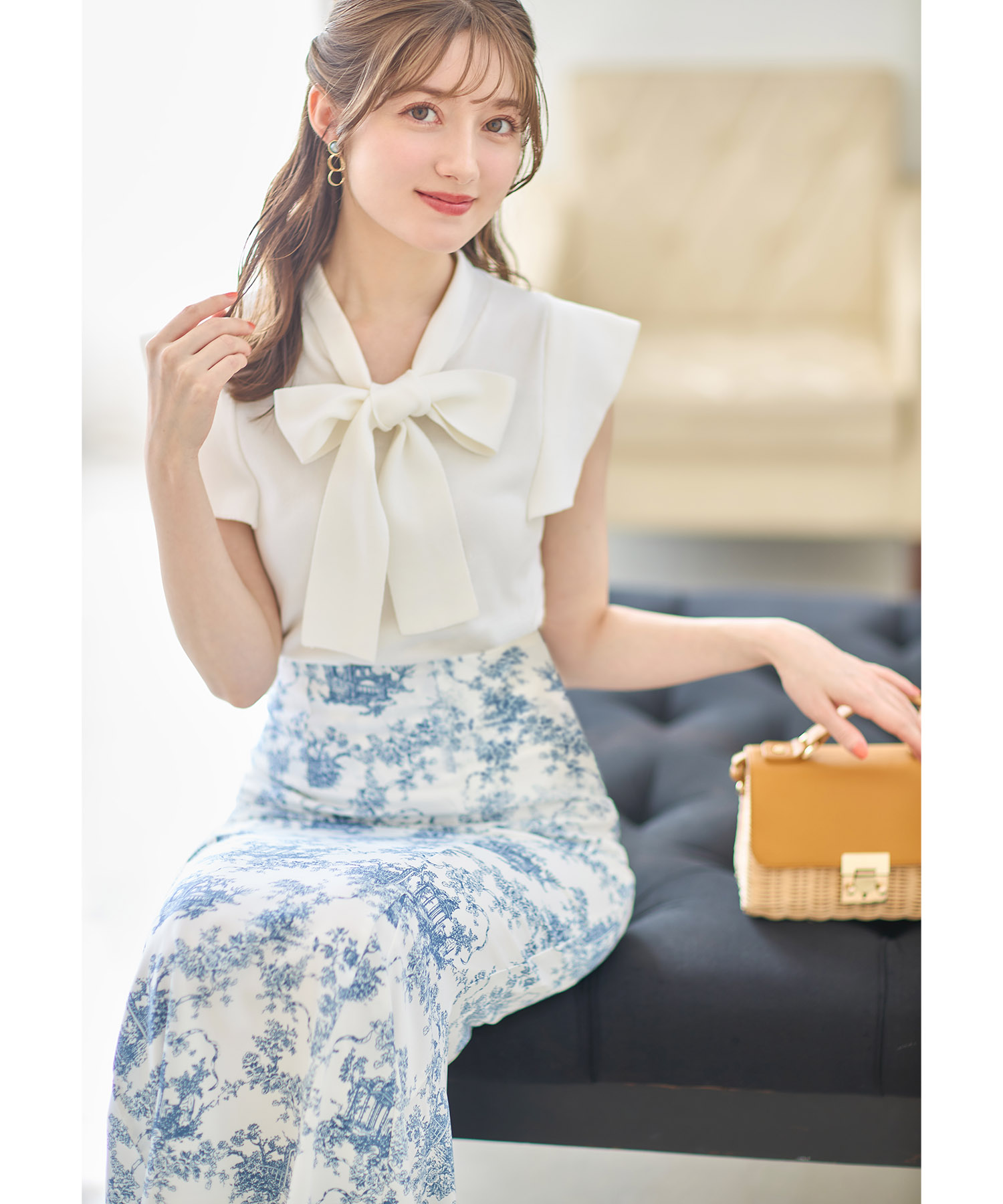 トワルドジュイ柄マーメイドスカート(504680355) | トッコ