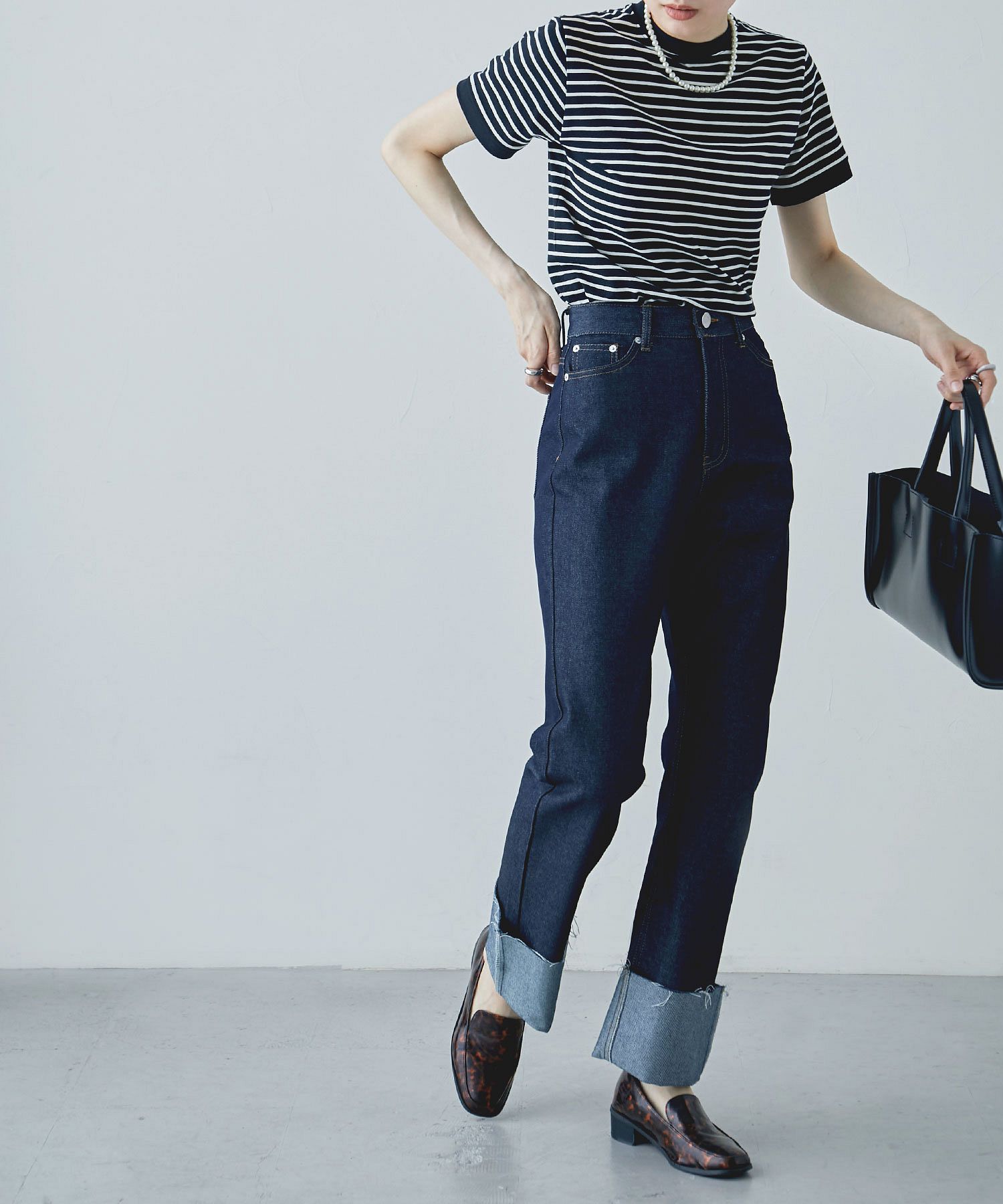 tシャツ UVカット ヤーンダイ リンガーネック ボーダー 半袖カットソー レディース SENSE OF PLACE by URBAN RESEARCH tシャツ 「一部WEB限定カラー