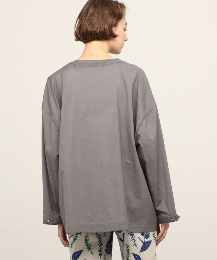 セール 40%OFF】コットンシルクタイプライター ノーカラー