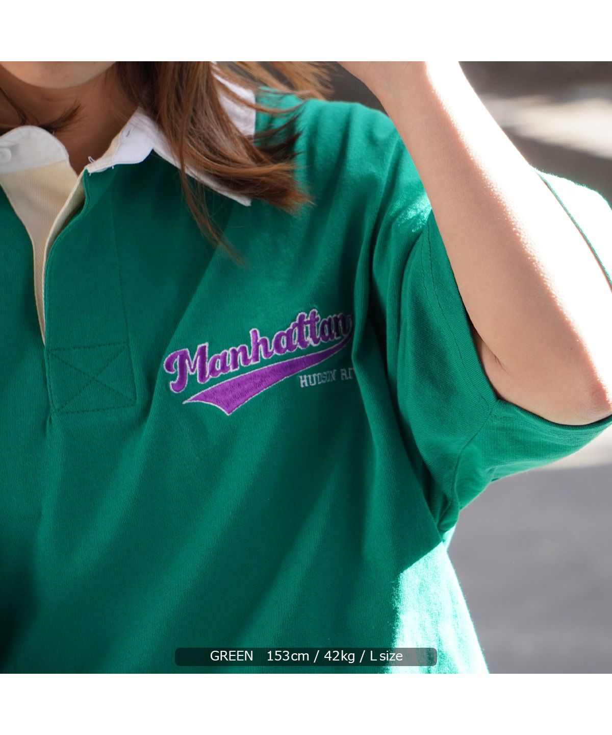 ワンフォークロージング 1111clothing ラガーシャツ 半袖 メンズ