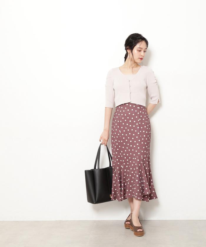 セール 60%OFF】ブラッシュポルカドットスカート(504563356 セール 60%OFF】ブラッシュポルカドットスカート(504563356