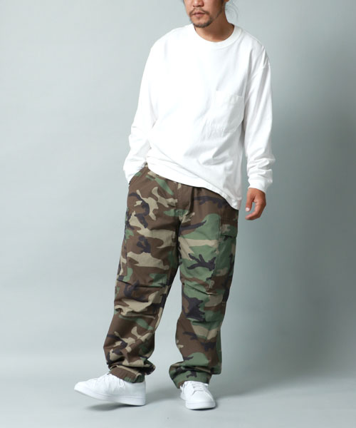 ALPHA/アルファ】コットン バック サテン カモフラ 迷彩 BDU
