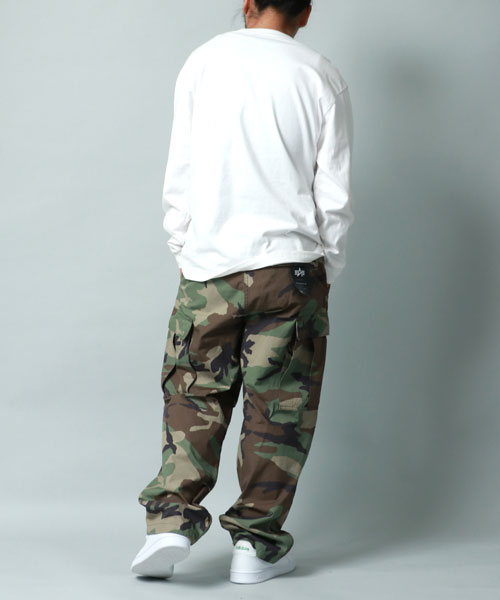 ALPHA/アルファ】コットン バック サテン カモフラ 迷彩 BDU