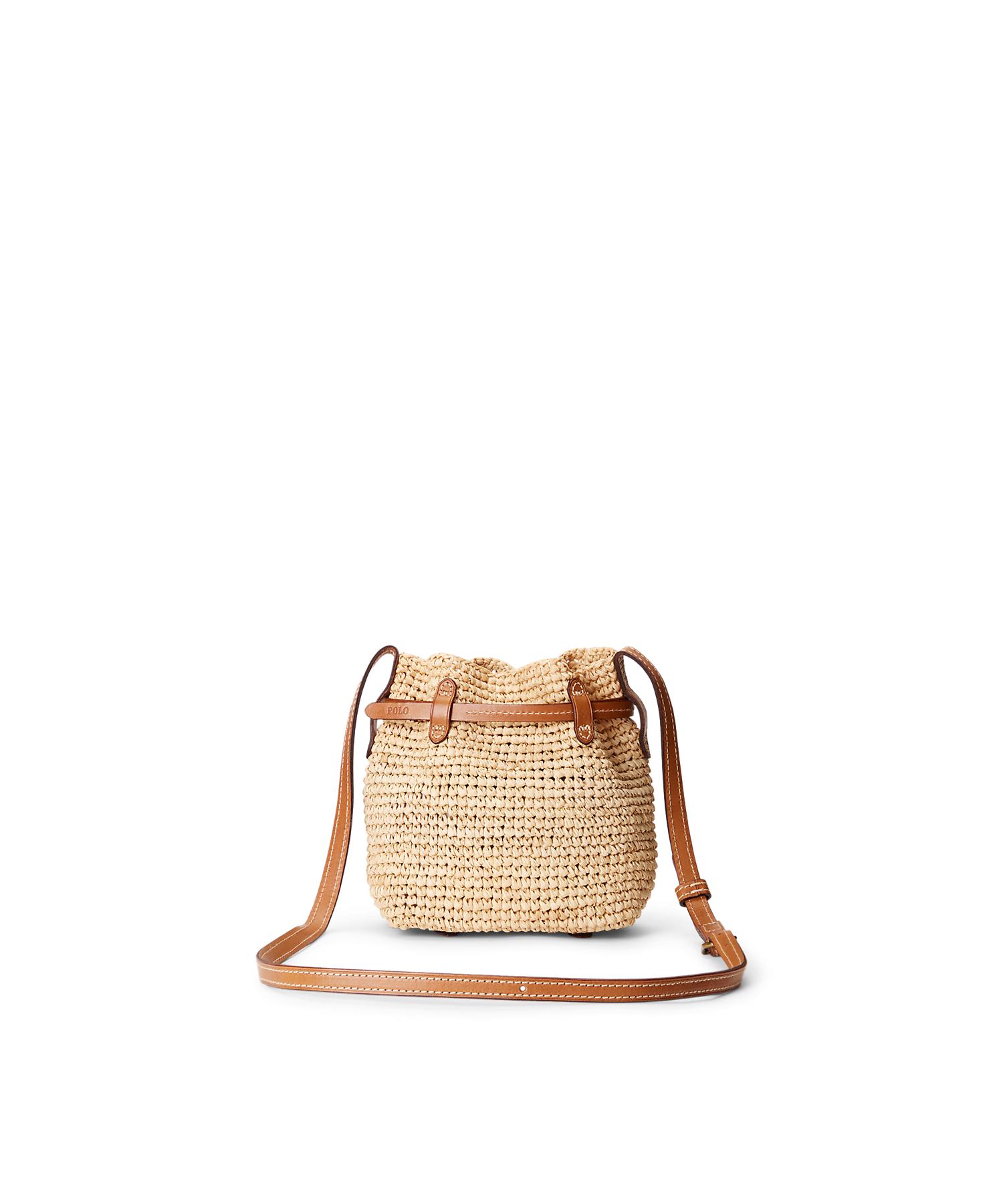 ラフィア ミニ Bellport バケット バッグ(504658524) | POLO ラフィア ミニ Bellport バケット バッグ(504658524) | POLO