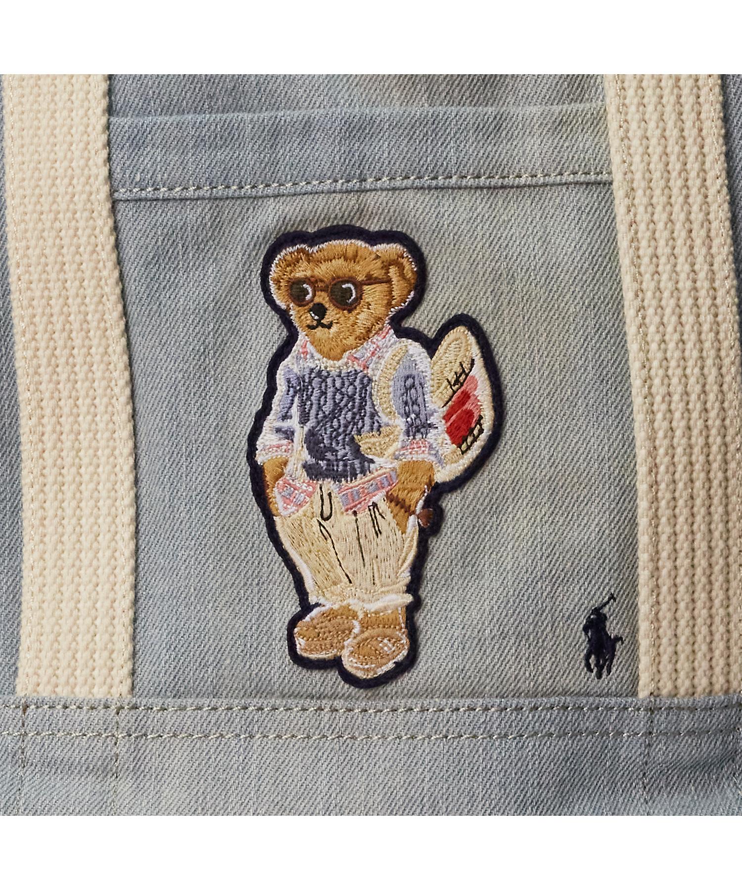 Polo ベア スモール デニム トート(504658528) | POLO RALPH Polo ベア スモール デニム トート(504658528) | POLO RALPH
