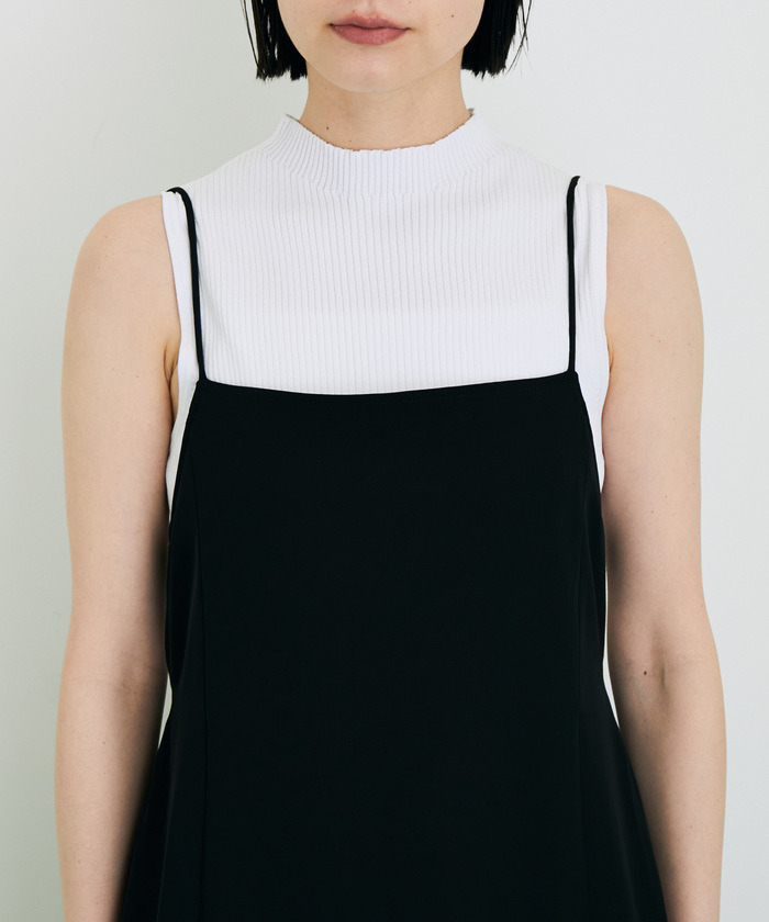 【adametrope】ニットキャミワンピース セール 70%OFF】【WEB限定】キャミワンピースxニットタンク