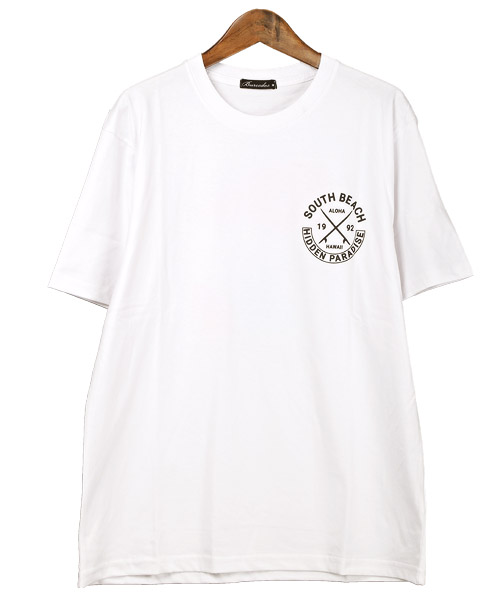 ラグスタイル LUXSTYLE サーフイラストバックプリント半袖T