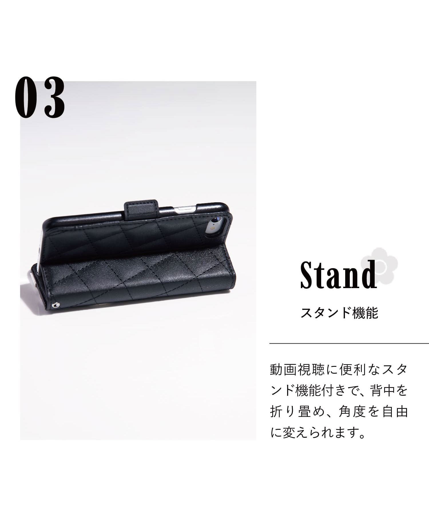 新品⭐︎マリークワント iPhone13 手帳型 ケース グレージュ
