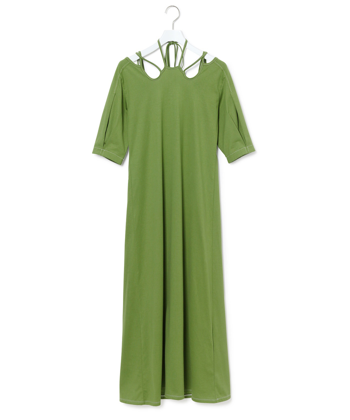 ワンピース murral ivy halfsleeve dress ADAM ET ROPÉ FEMME(アダム エ ロペ ファム) / 【MURRAL】Ivy