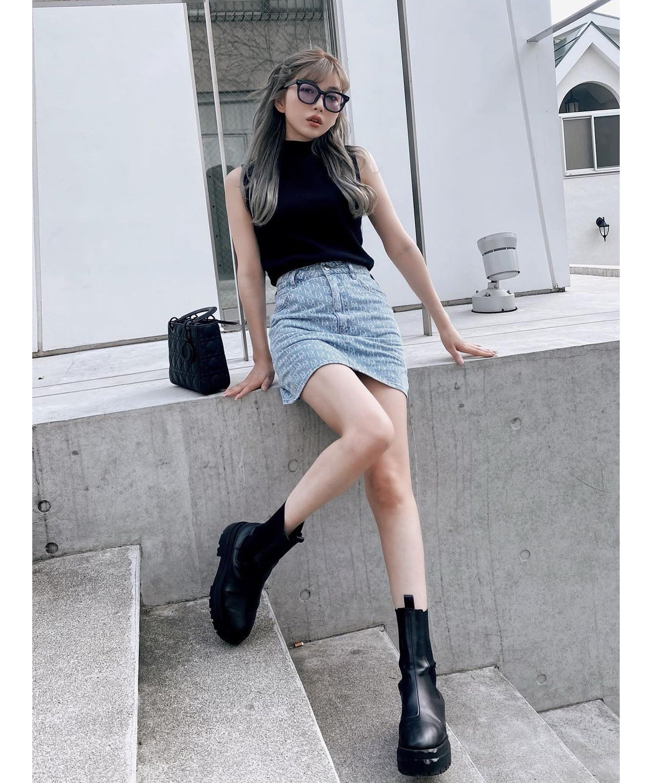 ダーリッチ darich スタッズデニムミニスカート ブラック S スタッズデニムミニスカート – Darich (ダーリッチ)