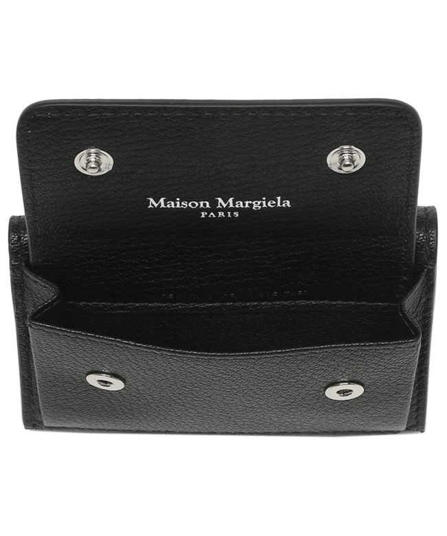 メゾンマルジェラ 三つ折り財布 ブラック メンズ レディース Maison