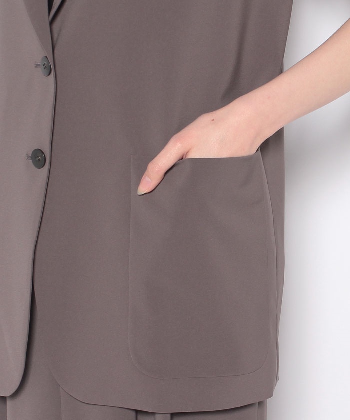 Theory luxe 24SS ペプラムツイードベスト ドビー織り 38 Theory luxe 24SS ペプラムツイードベスト ドビー織り 38 レディース