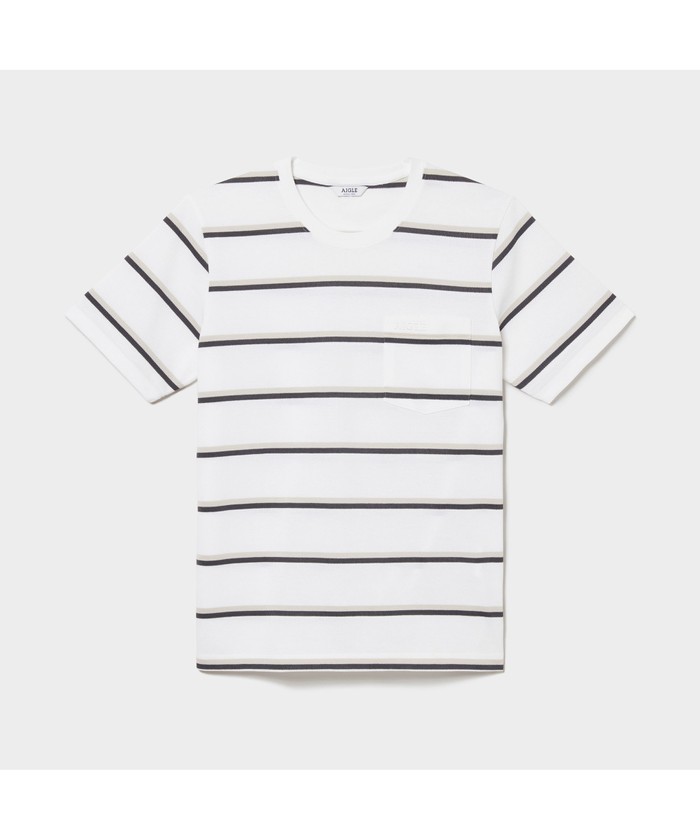 MIJ マルチボーダー ポケット 半袖Tシャツ(504700706) | エーグル ...