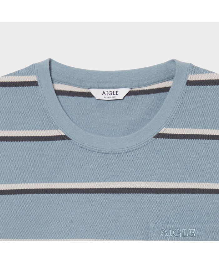 MIJ マルチボーダー ポケット 半袖Tシャツ(504700706) | エーグル ...